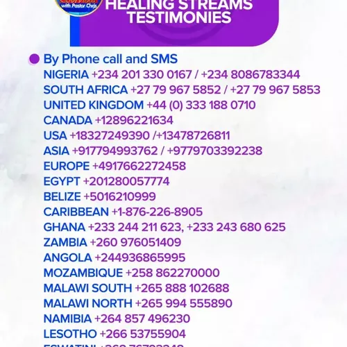 Healing Streams Testimonies